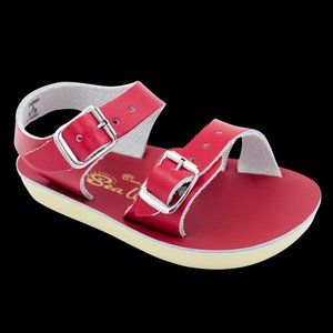 Sun-San Salt Water Sandals by Hoy - Sea Wee Red Baby Infant 1 2 - NEW NWT
